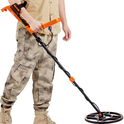VEVOR Metaaldetector, zoekspoel, 30,5 cm, oplaadbaar, 99-127 cm, LCD-scherm, waterdicht, IP68, 7 modi, DSP-chip, bluetooth, voor goudzoeken, schattenjacht, zwart/oranje