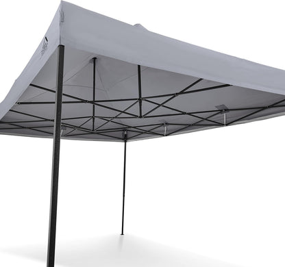 All Seasons Gazebos 3 x 4,5 m, volledig waterdicht vouwpaviljoen, metallic grijs
