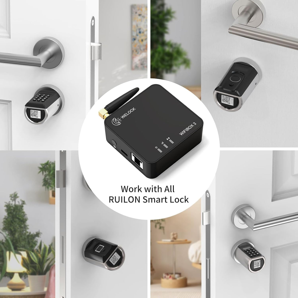 Welock Wifibox 3 Smart Bluetooth gateway wifi voor welock elektronisch deurslot, voor ontgrendeling op afstand en Alexa-verbinding