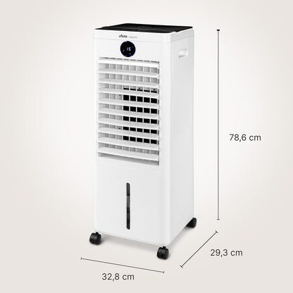 Ufesa Sapporo Verdampingskoeler, 100 W, koelfunctie en ventilator, 3 snelheden, 3 modi, touch-paneel, tank 12 l, timer 12 uur, wasbaar filter, 2 ijsblokken, afstandsbediening