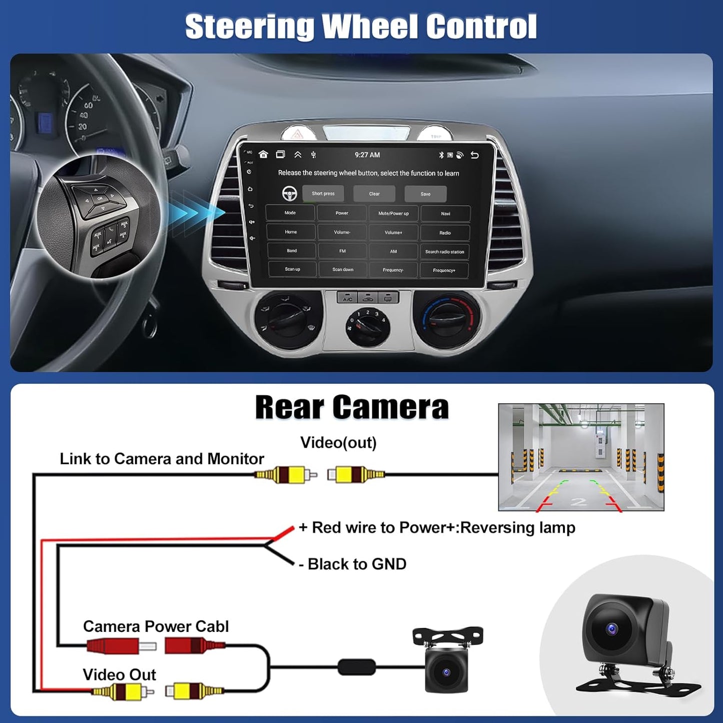 Autoradio Hyundai i20 2008-2012 – Multimedia Systeem – Navigatie Unit – DAB Radio – GPS Speler – Android 13 Besturingssysteem – 8-Kern Processor & Draadloze CarPlay
