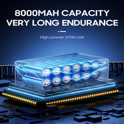 2024 Thunder Jet Dry, Batterij 8000Mah Auto Droger, 180000 RPM Auto Droger Luchtblower, 11 Blade Krachtige Turbofan Stepless Verstelbare Oplaadbare Jet Dry Blower voor Home Car