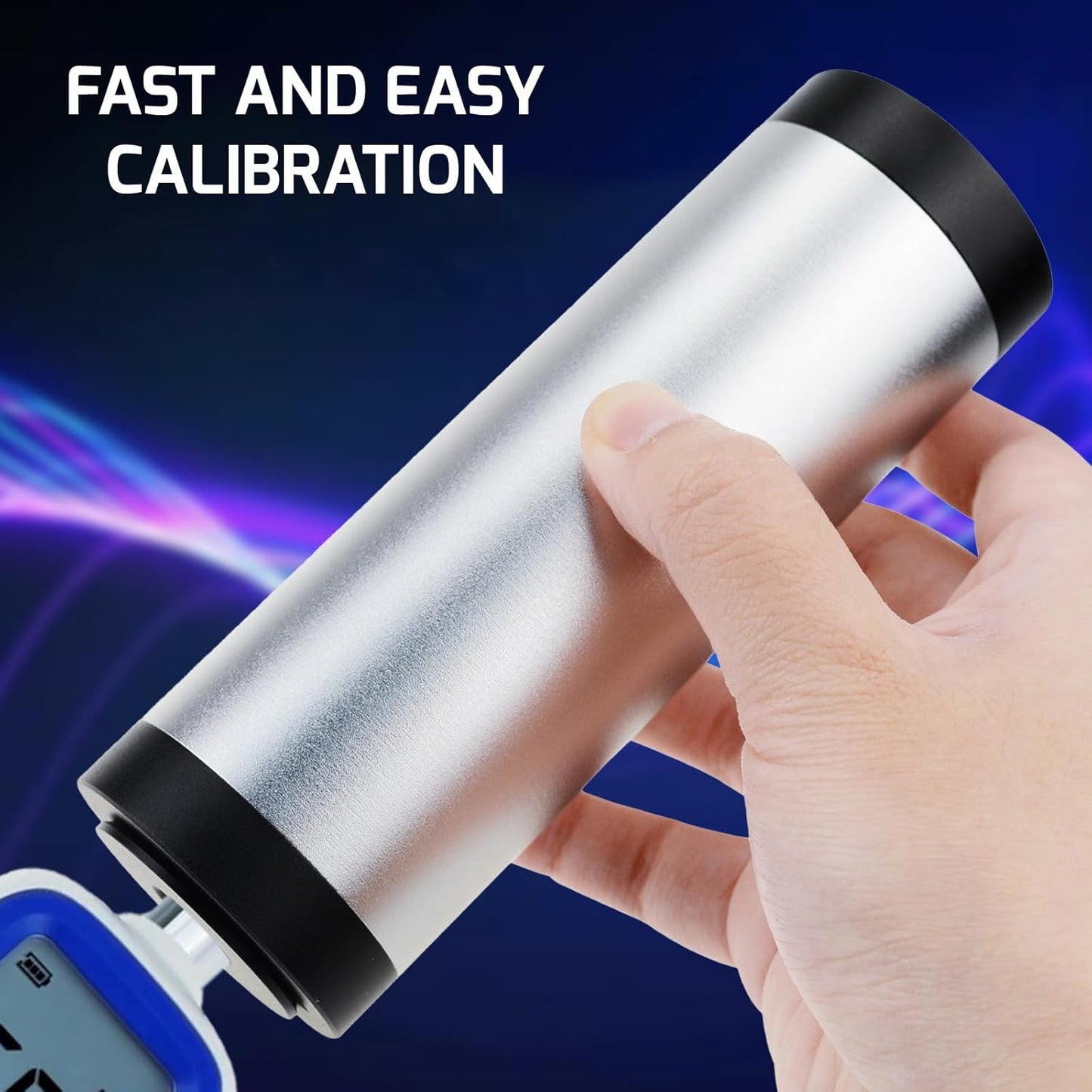 Geluidsniveaumeter Calibrator 94dB & 114dB voor 1/2" en 1" inch Microfoon, Professionele Ruis Decibel Calibratie Tool Meting (Calibrator 94dB & 114dB Zonder LCD)