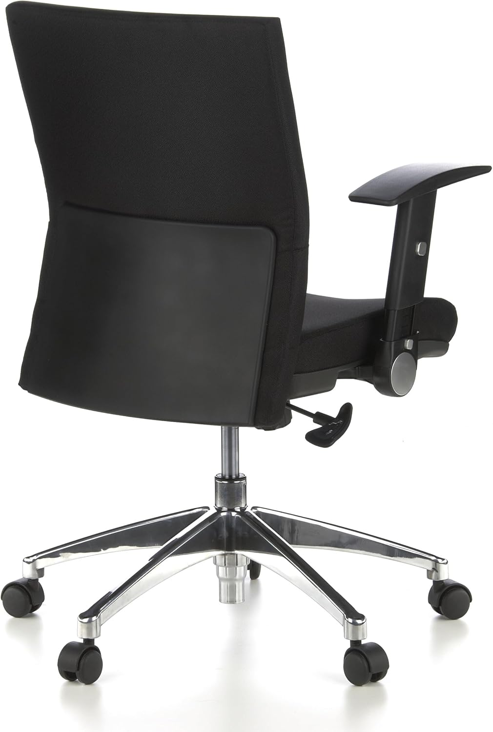 HJH Office Laguna Pro Professionele bureaustoel van stof, zwart, ergonomische draaistoel, inklapbare armleuningen, in hoogte verstelbaar