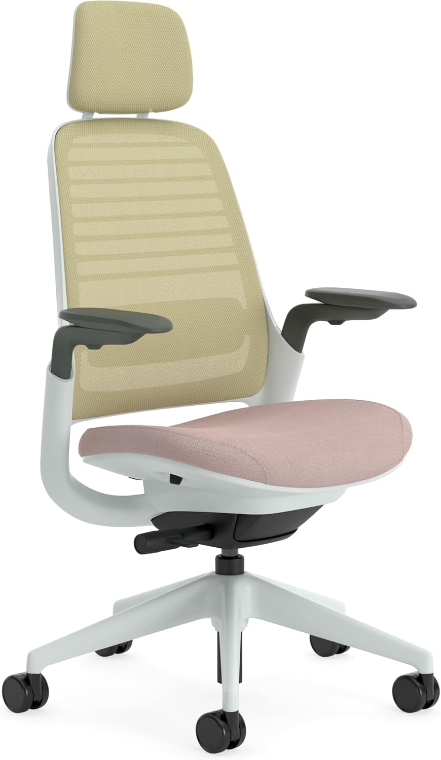 Ergonomische Bureaustoel – Bureaustoel Draaibaar – Bureaustoel Met Armleuningen – Kantoorstoel – Werkstoel – LiveBack Net Rugleuning – Verstelbare Lendensteun en 4D-armleuningen