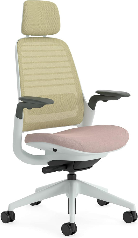 Ergonomische Bureaustoel – Bureaustoel Draaibaar – Bureaustoel Met Armleuningen – Kantoorstoel – Werkstoel – LiveBack Net Rugleuning – Verstelbare Lendensteun en 4D-armleuningen