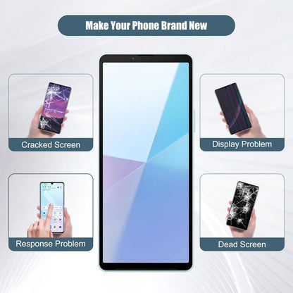 Vervangend display compatibel met Sony Xperia 10 VI XQ-ES72 (geen frame 6,1 inch LCD-display touchscreen montage met gereedschap