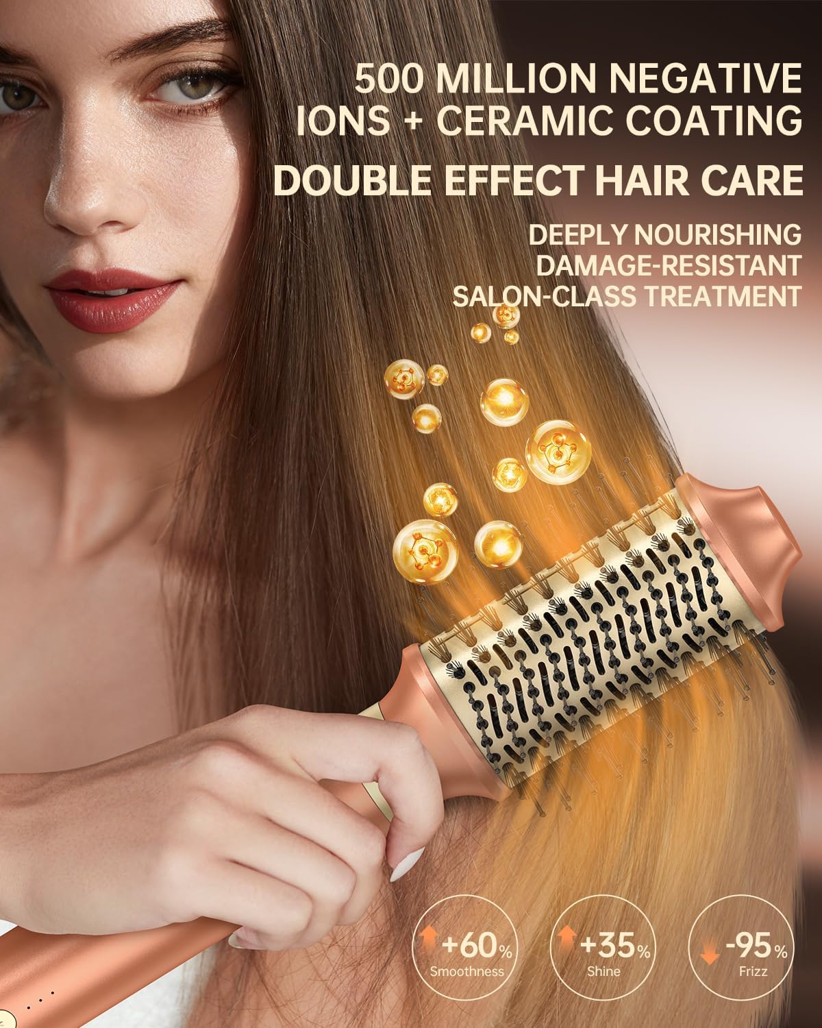 Airstyler 7-in-1 Mokka – Multistyler – Föhnborstel – Warmeluchtborstel – Automatische Krultang – 110.000 Omw/Min – 30 M/S