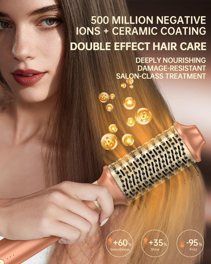 Airstyler 7-in-1 Mokka – Multistyler – Föhnborstel – Warmeluchtborstel – Automatische Krultang – 110.000 Omw/Min – 30 M/S