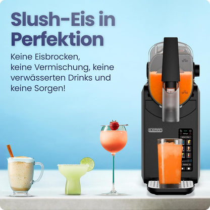 Iceman Slushy-machine, 1,9 l, voor bevroren dranken, zonder ijs of mixer, ideaal voor margarita's, frappés en smoothies, slushy met 5 touch-programma's, eenvoudige service, zwart