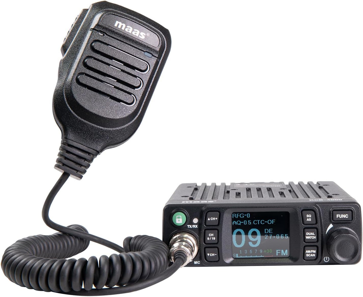 MAAS KCB-4000 CB mobiel apparaat - Multinorm - VOX - CTCSS - DCS - kleurendisplay