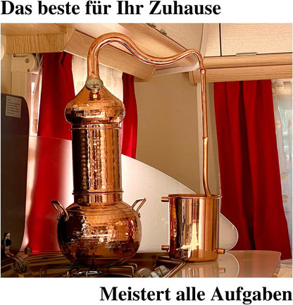 CopperGarden Essence Plus 2 Litre Distiller, Small Column Distillation Kettle for Essential Oil/Hydrolat/Fragrances/Distilled Water, etc. - QUORE
