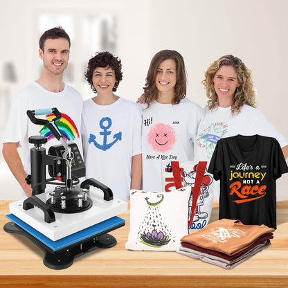 Transferpers T-shirt sublimatiepers draaibare druk plotter persen warmtepers digitale warmtepers warmtepers DIY voor T-shirt, tas, matten