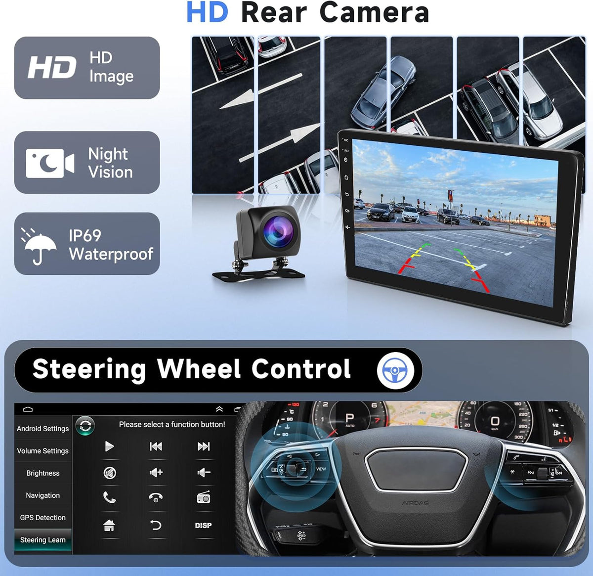 Podofo Carplay Android autoradio met GPS voor Citroen C4L C4 DS4 2013-2017, 2G+64G HiFi Android Auto 10,1" touchscreen WiFi Bluetooth FM RDS radio Mirror Link USB autonavigatie video stereo speler