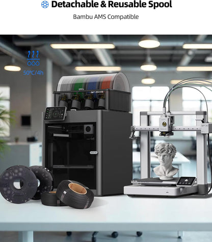 3D Filament – 3D Printer Filament – 3D Printdraad – 3D Print Filament – PLA Filament – Voorgedroogd Vochtbestendig – 10 kg (5 kg Zwart + 5 kg Wit)