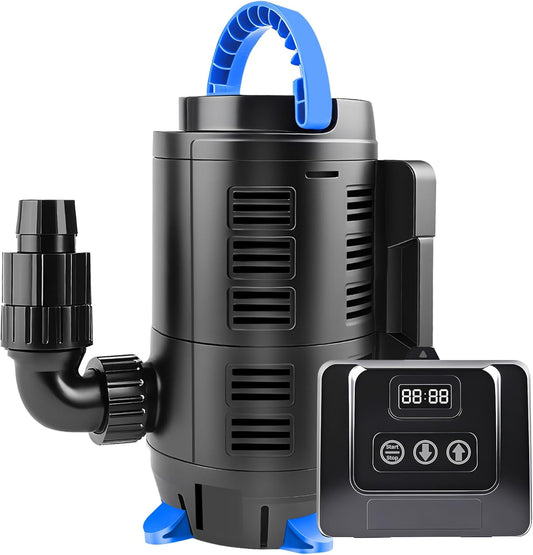 Vijverpomp – Waterpomp – Beeklooppomp – Filterpomp – Fonteinpomp – Regelbaar – 180W Eco-Motor – 15.000 l/u Capaciteit