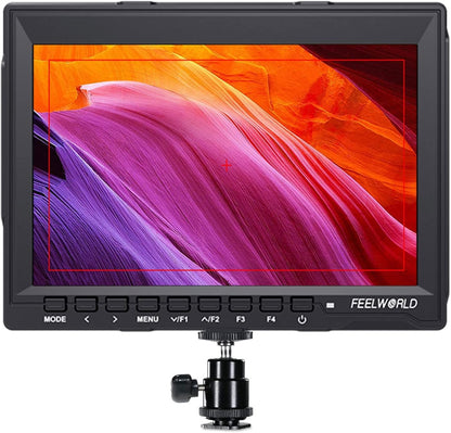 FEELWORLD FW759 7 Inch DSLR Camera Monitor with 1280x800 IPS,4 HDMI Inputs/Outputs,Video Peaking Focus Assist,178° Wide Angle - QUORE