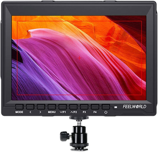 FEELWORLD FW759 7 Inch DSLR Camera Monitor with 1280x800 IPS,4 HDMI Inputs/Outputs,Video Peaking Focus Assist,178° Wide Angle - QUORE