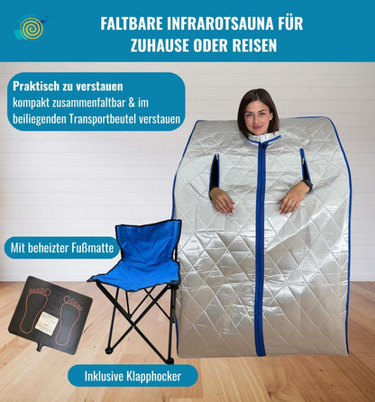 Chi-enterprise Portable Infrared sauna FIR Hothouse 1000 W - QUORE