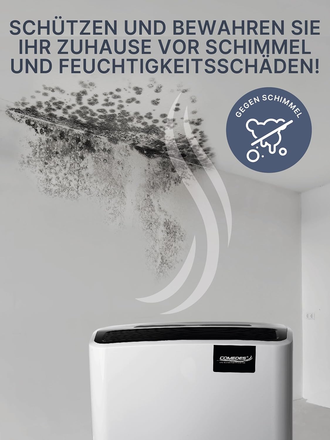 Comedes Demecto 70 Luchtontvochtiger bouwdroger (max. 75 liter/24 uur; geschikt voor ruimtes en kelders tot 240 m²/550 m³