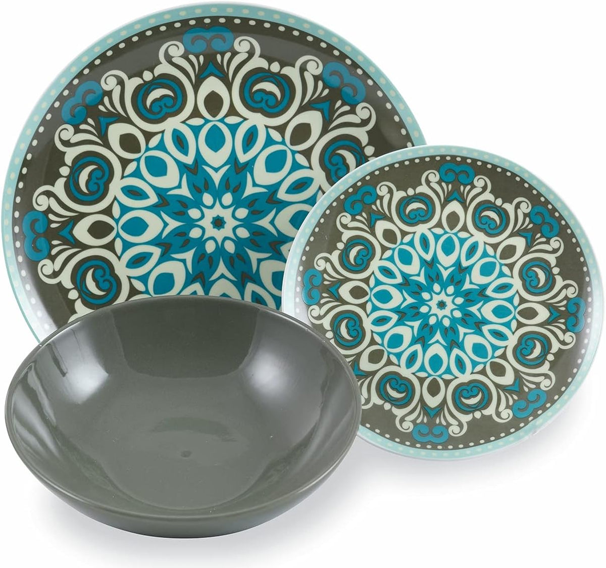 Tafelservies – Serviesset – Servies – Eetservies – Dinerservies – 18-Delig Voor 6 Personen – Porselein, Magnetron- En Vaatwasserbestendig