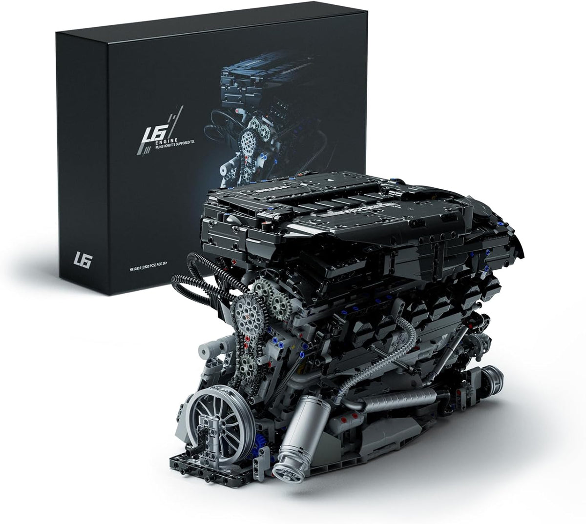 Nifeliz L6 Motor Modelbouwset voor Volwassenen, Technique Motor Verzamelbaar Model Speelgoed Bouwpakket, Verzamelbare Cadeau (2,820 PCS, NF10316)