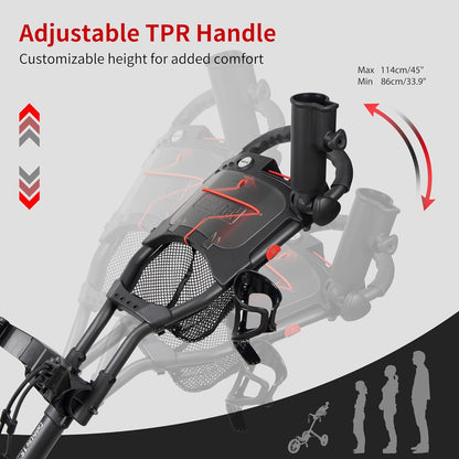 Caddytek Caddylite 15.3 V2 - Deluxe Quad-Fold Golf Duwwagen