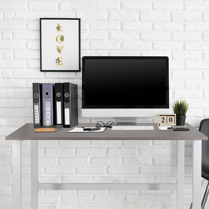hjh OFFICE Bureau, grijs/wit, 120 x 60 cm