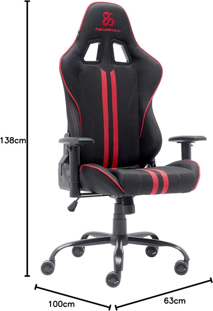 NEWSKILL Kitsune V2 Gamingstoel, rood, ademende stof