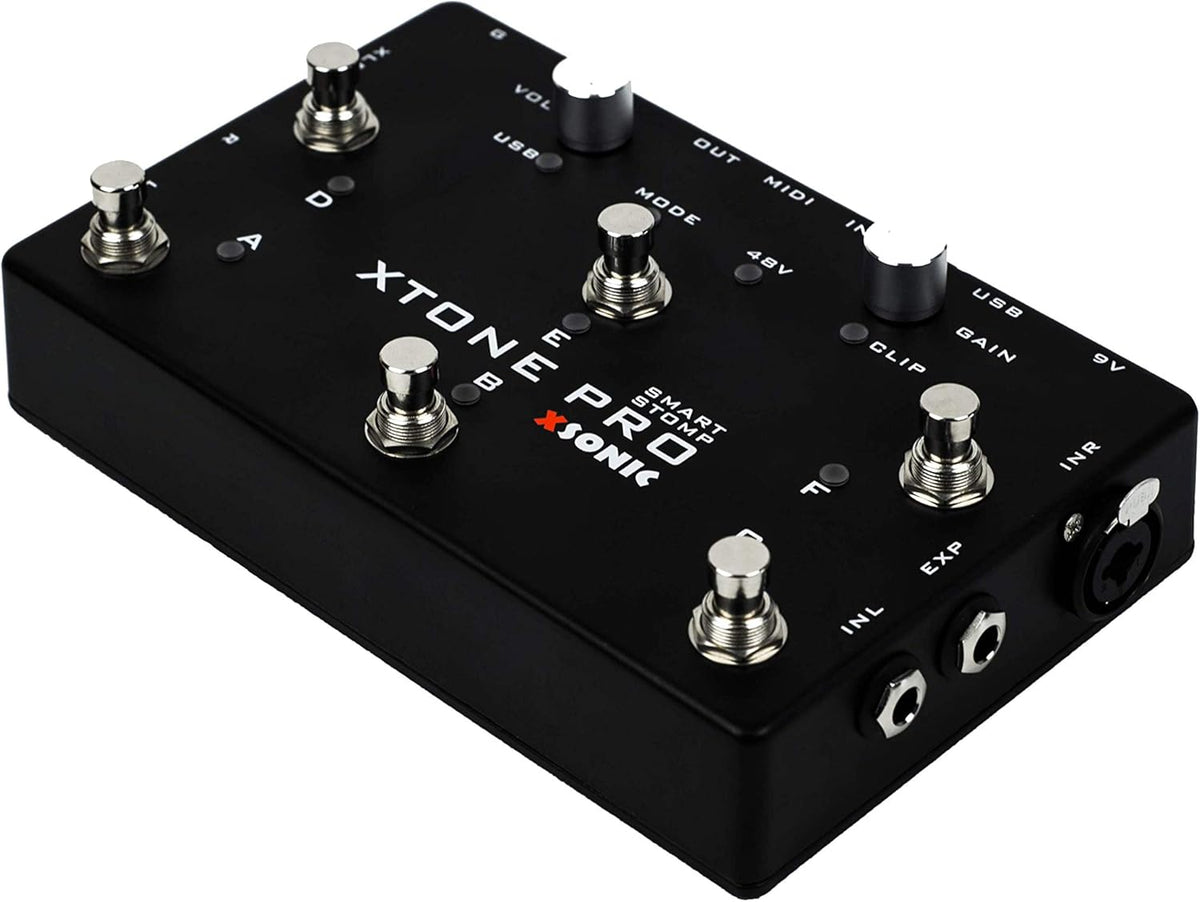 XSONIC Xtone Pro professionele mobiele audio-interface met ultralage latentie, 192KHz & 114dB, 2 ingangen, 3 uitgangen, EXP-ingang, iOS, Windows, Mac, audio-interface voor live optreden, thuisstudio