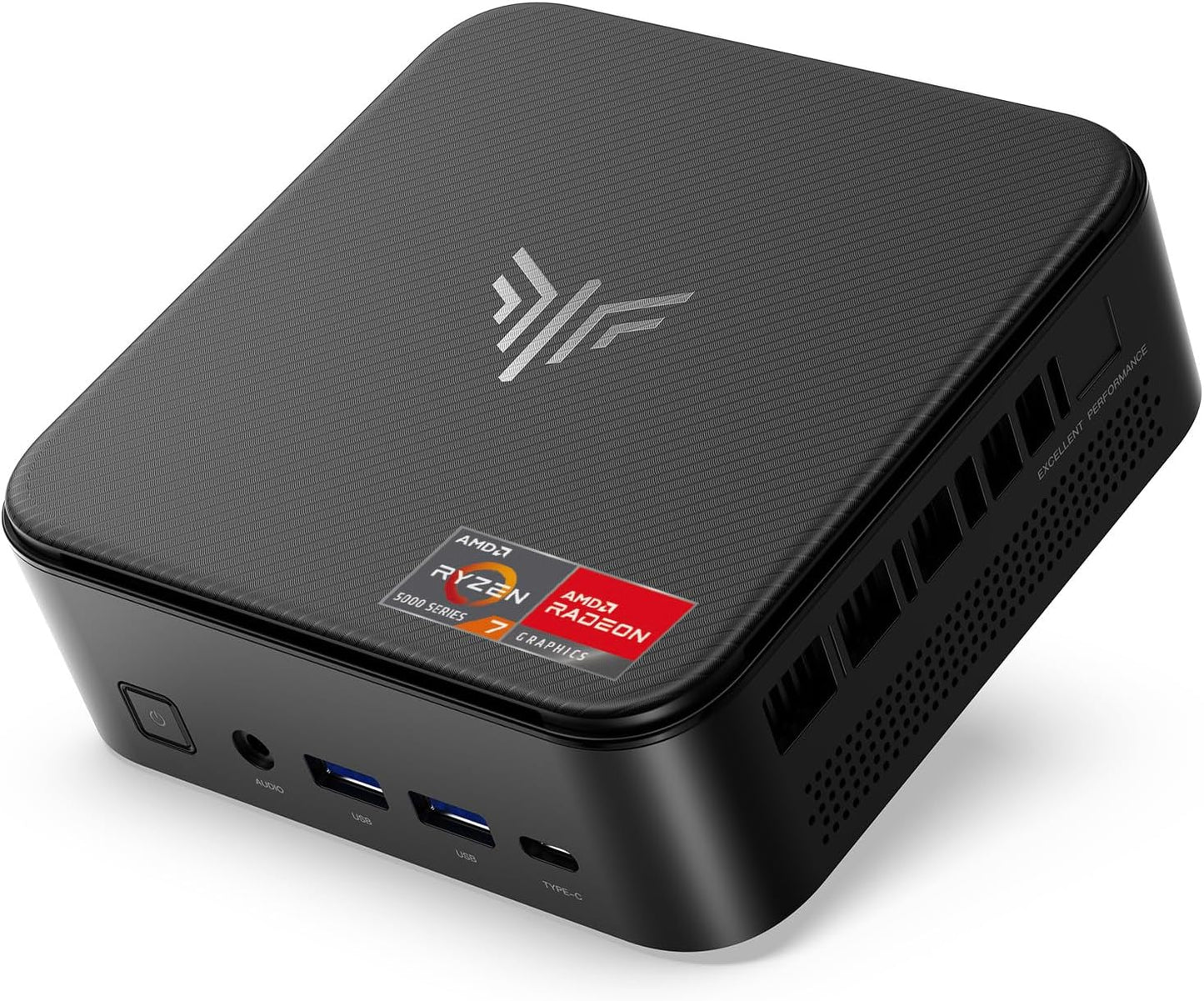 NiPoGi AM02 AMD Ryzen 7 5700U 16GB DDR4 512GB SSD Mini Desktop Computer mit Radeon RX Vega 10 Graphics, Mini Gaming PC Support DP+HDMI 4K, RJ45-LAN,Dual-WLAN Micro Business PC
