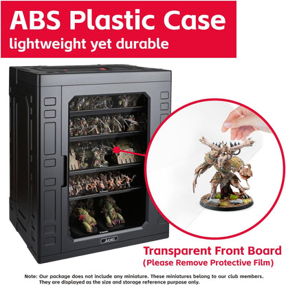 Jucoci Miniaturen ABS Plastic Opbergkoffer Miniaturen Transport Case (Groot Formaat)