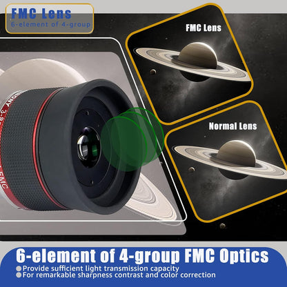 Svbony SV215 Planetaire Zoom Telescoop Oculair 3-8mm, 1.25inch Parfocale 56 Graden Constante AFOV, voor Korte Focus Telescoop OTA Hoge Vergroting Lunar Planetaire Observaties
