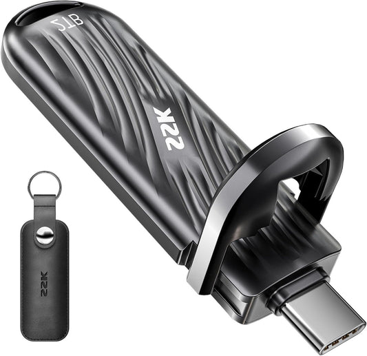 SSK 2TB External SSD USB C Drive up to 2000MB/s, Portable SSD USB 3.2 Gen 2X2 Memory Stick, External Solid State Drives Ultra-Low Power Supports iPhone 15/16 Pro ProRes Mac/WTG/Android - QUORE