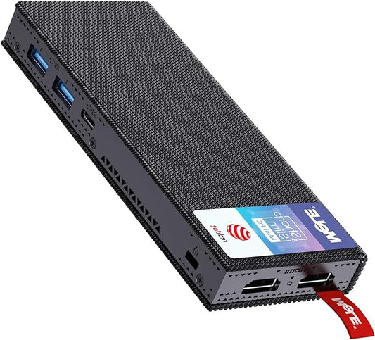 Mini-pc – Mini Computer – Micro Pc – Kleine Desktop – Compacte Pc – Alder Lake N100 Quad-Core – Ventilatorloos & Stil – 8GB RAM 256GB SSD – Dual HDMI 4K – VESA Montage – 2.4G/5G WiFi