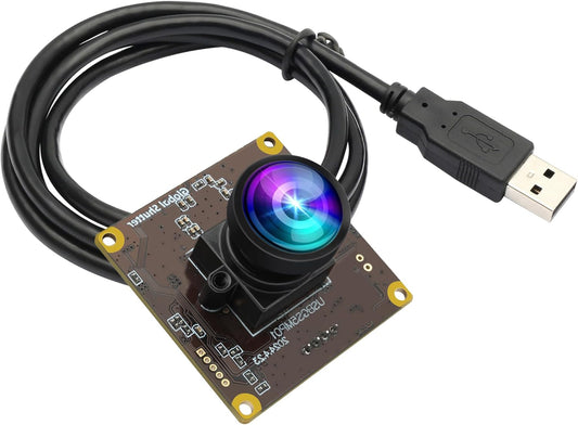 USB-Cameramodule – USB-Camera – Webcam Board – Machinevisie-camera – Industriële Videocamera – Global Shutter – 5 MP 50 FPS 120° Groothoeklens