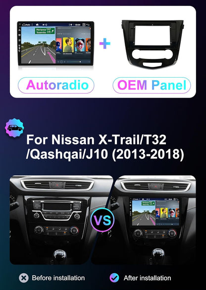 Android 12 2-DIN Autoradio – Multimedia Systeem – Navigatie Unit – Auto Radio – Touchscreen Headunit – 9 Inch IPS Scherm – Ingebouwde CarPlay en Android Auto