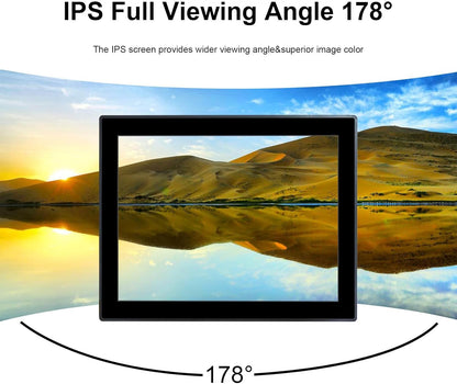 VSDISPLAY 15 inch industriële touchscreen-monitor, 1024 x 768, 350 nits, IP65 front, 10-punts touch, groot temperatuurbereik, behuizing van aluminiumlegering