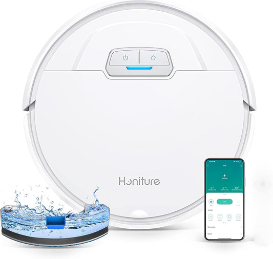 Honiture G20 robotstofzuiger, 3-in-1, 3000 PA, Alexa/WLAN/app, ideaal voor harde vloeren, ultradun, stil