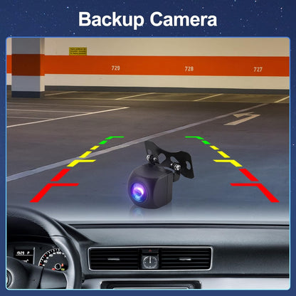 【2+32G】Draadloze Carplay 10,1" Android autoradio 2 Din Android autospiegel link scherm, radio met Bluetooth/Wifi 26 UI FM/RDS stuurbediening GPS EQ MIC met AHD achteruitrijcamera