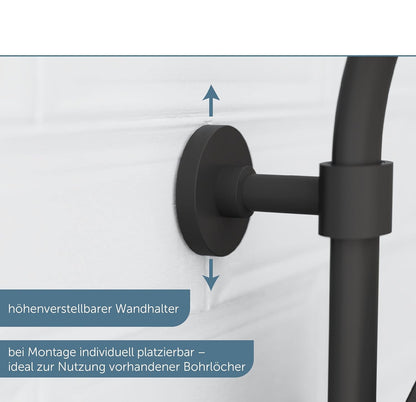 Douchekolom – Douchepaneel – Thermostaatkraan – Regendouche – Handdouche – 24 cm Regendouche – Veiligheids-Kinderslot 38 °C