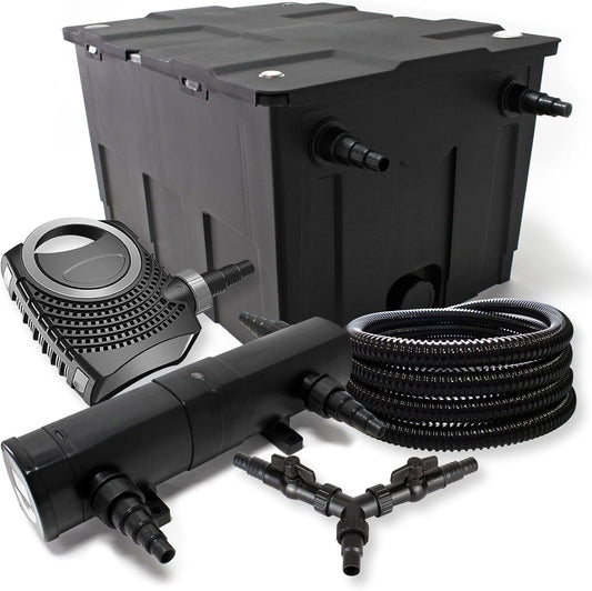 SunSun filterset voor 60.000 l UVC 18 W NEO8000 pomp 70 W slang 25 m vijver