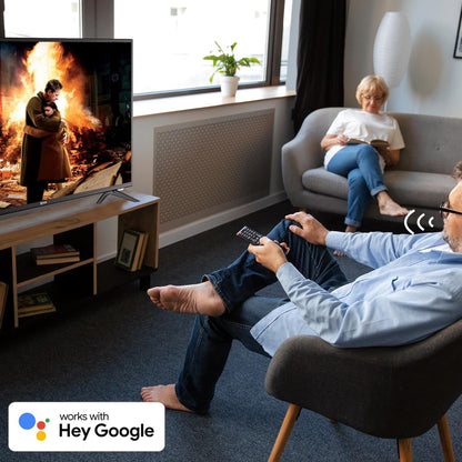SYLVOX 40 inch Smart Google TV 12V Televisie LED 1080P|10-32V|HbbTV|DVB-T2-S2|Handy op TV,Afstandsbediening met spraakbediening,voor campers, woonkamer, voertuig Smart TV