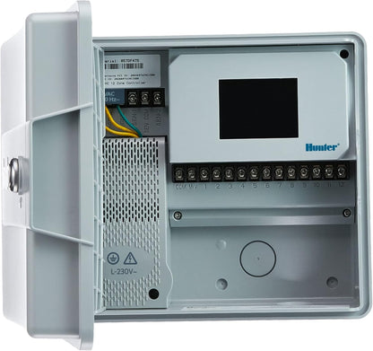 Hunter PHC1201 controller, 12 stations sproeicomputer, wit, 23,00 x 25,00 x 10,00 cm