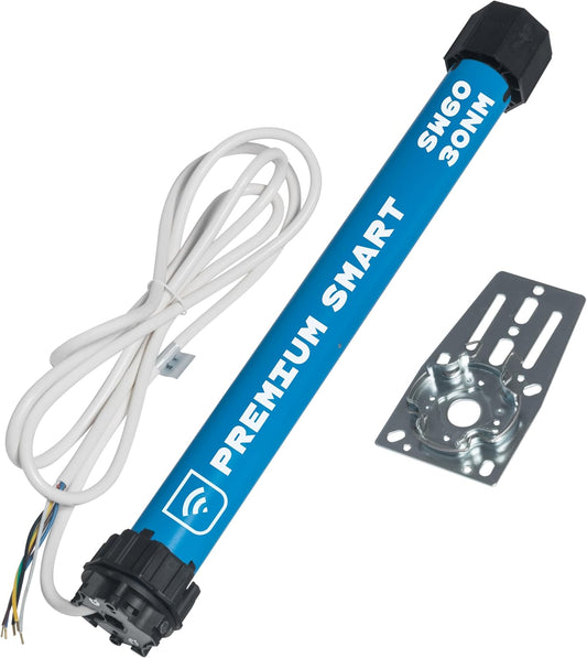 HOMEPILOT - Rolluikmotor Premium Smart M30 | Krachtige radiografische motor (30 Nm, SW60) voor rolluiken, met innovatieve obstakel- en blokkadedetectie en soft stop.