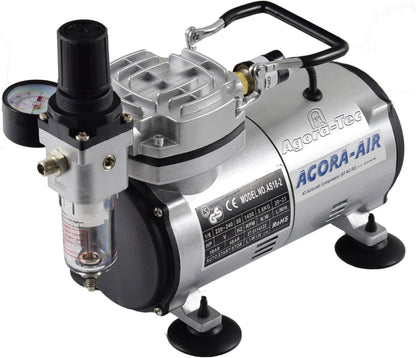 Airbrush Set – Airbrushpistool – Airbrush Compressor – Spuitpistool – Spray Gun – Complete Set – Krachtige 4 Bar Compressor – 4 Naalddiameters (0,2-0,8 mm)