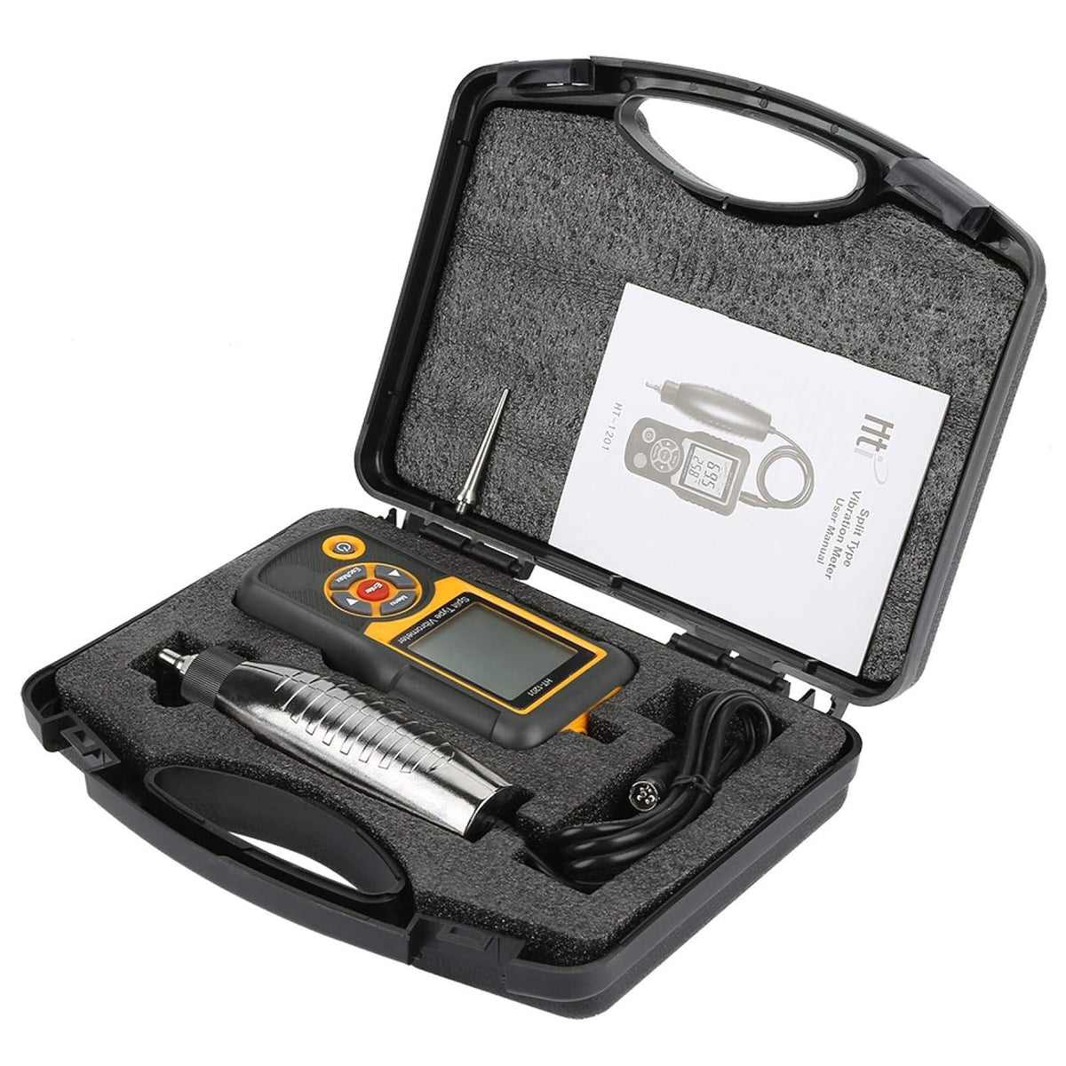 Digitale trillingsmeter, meetinstrument voor trillingssensor, precisiespleet, draagbaar, met snelheid 0,1 ~ 199,9 m/s2 pick.