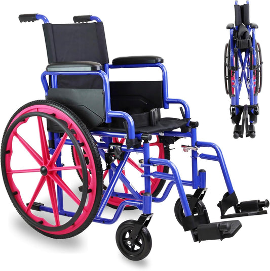 PEPE Mobility Rolstoel voor kinderen (inklapbaar, smal, licht), compact en draagbaar