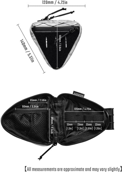 TACTICAL_GEEK Opslag A8 Mini EDC Pouch, Multifunctionele Organisatie Opslag, Kleine Gear Organizer met Riem, Utility Rits Pouch voor Dagelijks Dragen (X-PAC Multicam Alpine), X-pac Multicam Alpine
