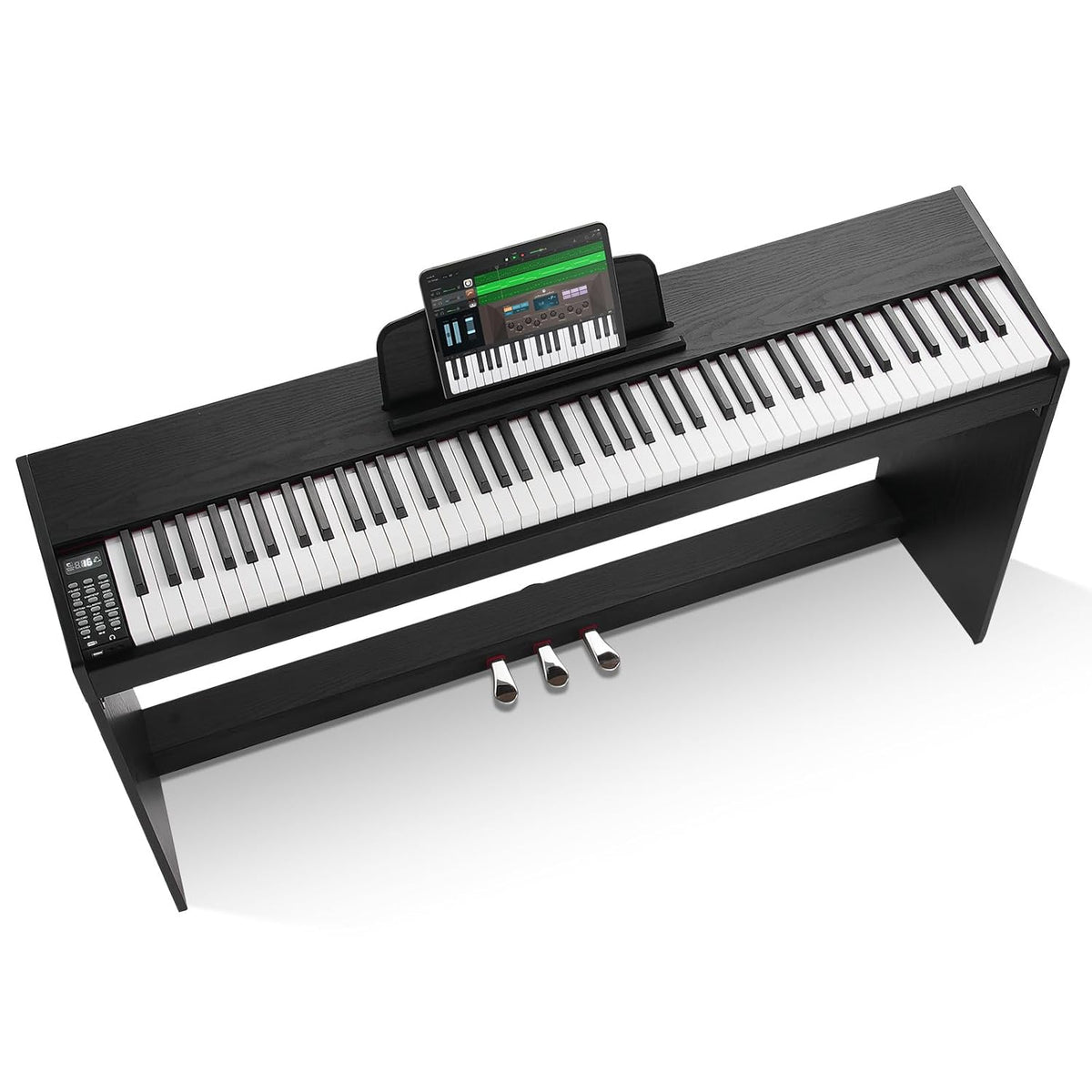 Digitale piano – Elektrische piano – Keyboard – E-piano – Piano toetsenbord – 88 volledig gewogen toetsen – Dubbel toetsenbord met 200 tonen en Bluetooth/MIDI